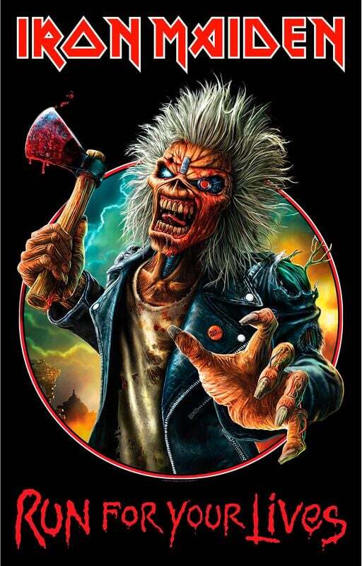Iron Maiden Run For Your Lives Textilní plakát vícebarevný