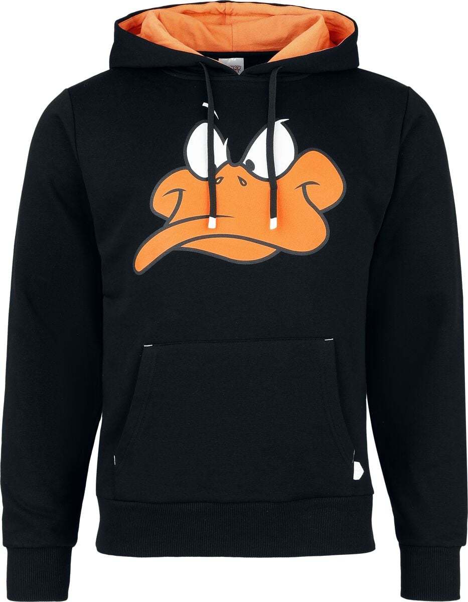 Looney Tunes Duffy Duck - Angry Duck Mikina s kapucí černá