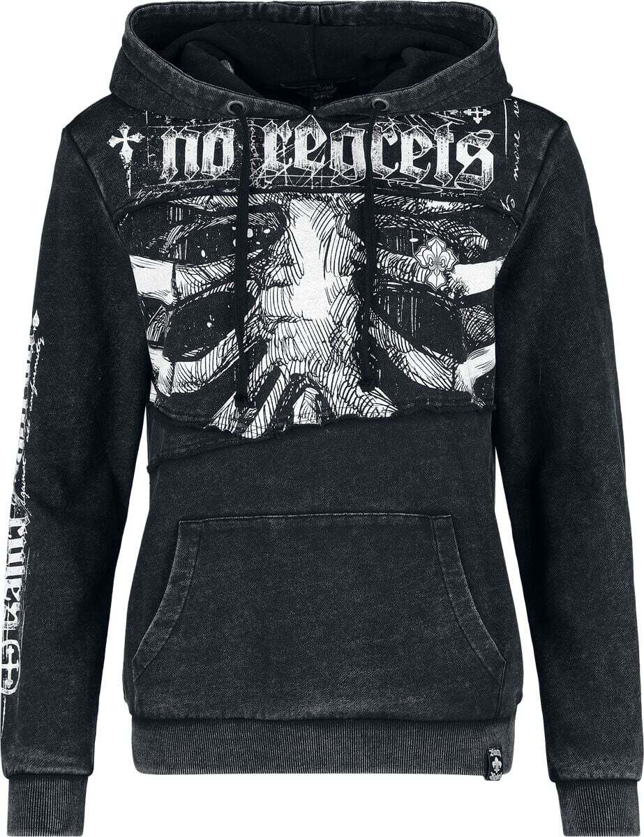Rock Rebel by EMP Rebels & Reapers Dámská mikina s kapucí modrá