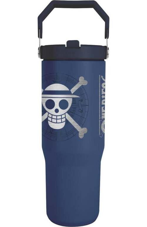 One Piece Láhev Straw Hat Crew láhev modrá
