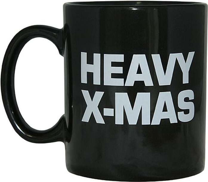 Sprüche Heavy X-Mas Hrnek černá