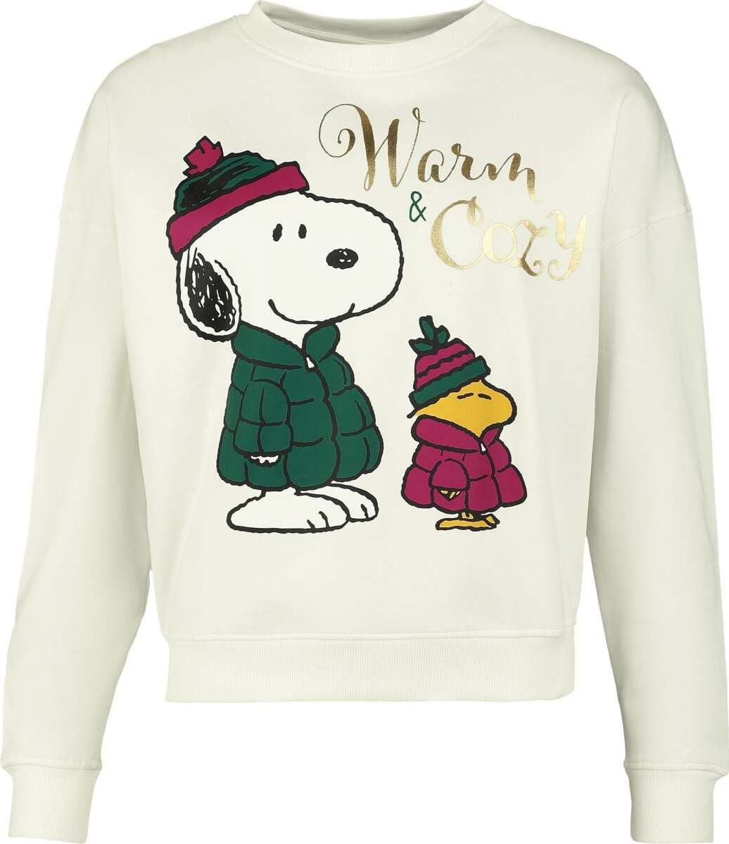 Peanuts Snoopy - Warm And Cozy Mikina šedobílá