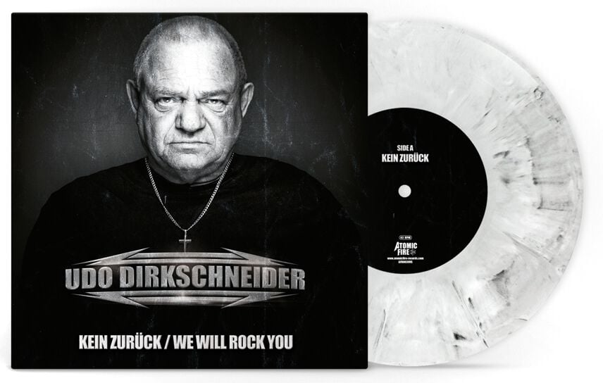 Udo Dirkschneider Kein zurück / We will rock you 7 inch-EP mramorovaná