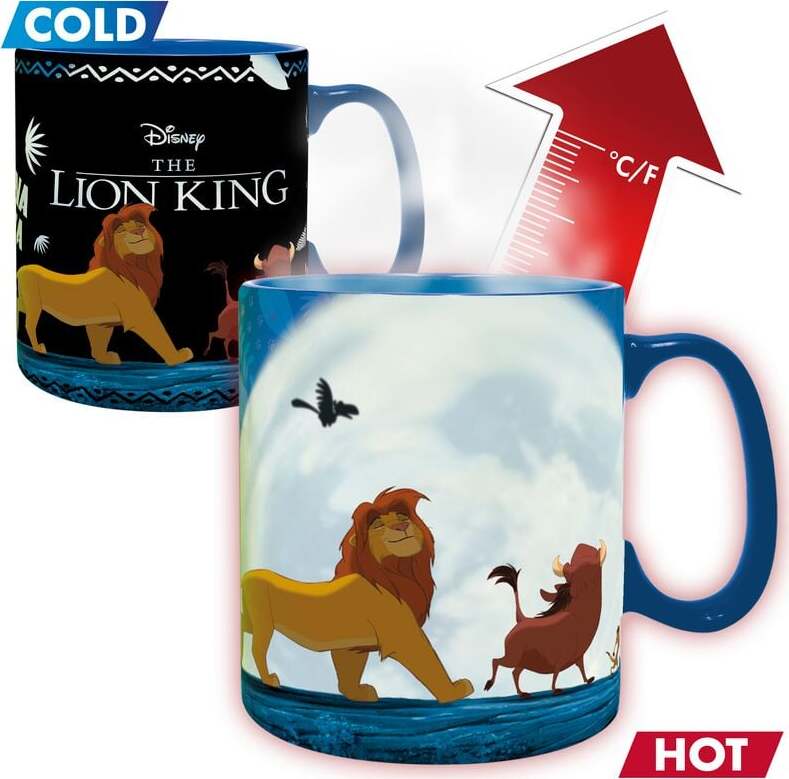 The Lion King Magický hrnek Simba, Timon and Pumbaa Hrnek vícebarevný