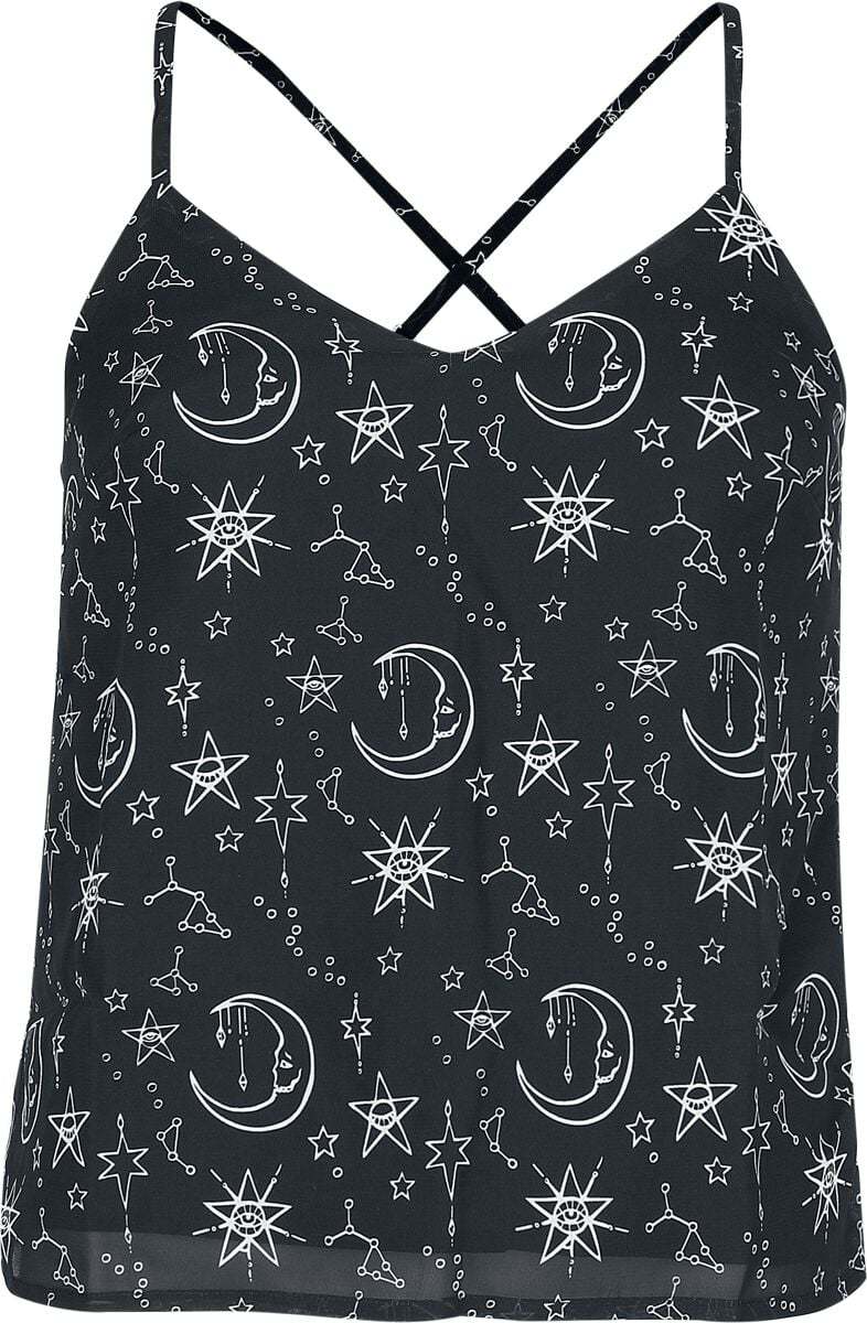 Coven United Top Moonprint Dámský top černá