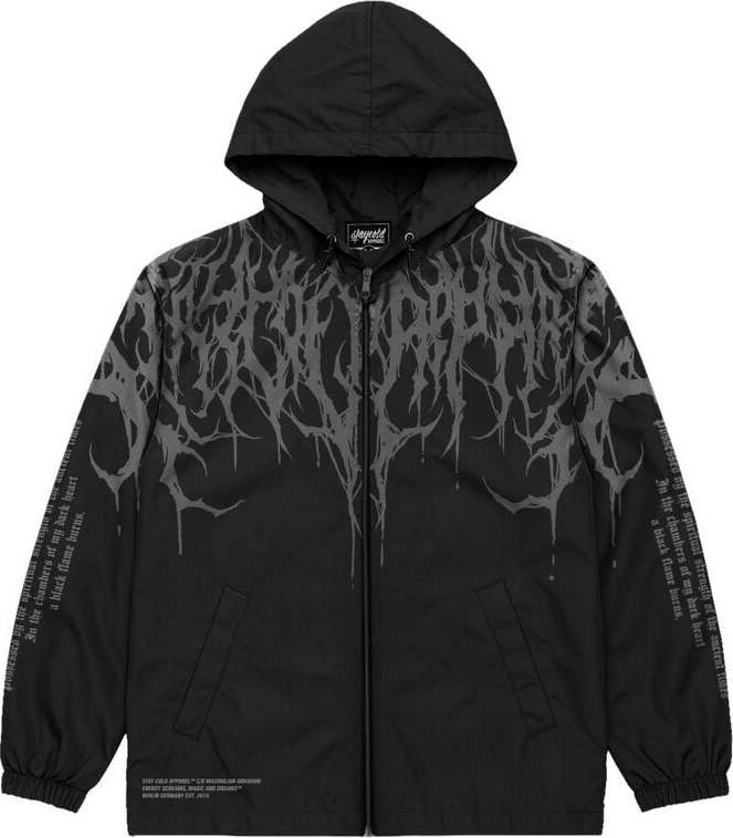 Stay Cold Apparel Reign Of Blood (Black Grey) - Raincoat Pláštěnka černá
