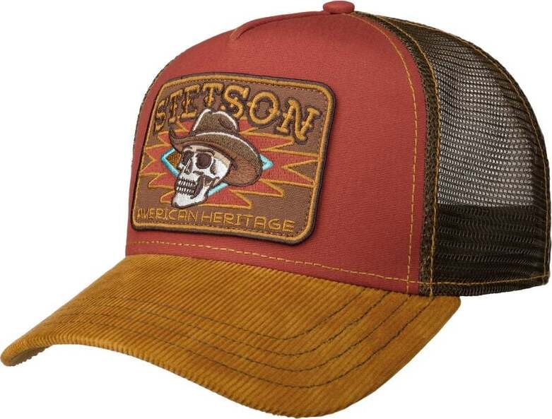 Stetson Trucker Cap Skull Trucker kšiltovka cervená/žlutá