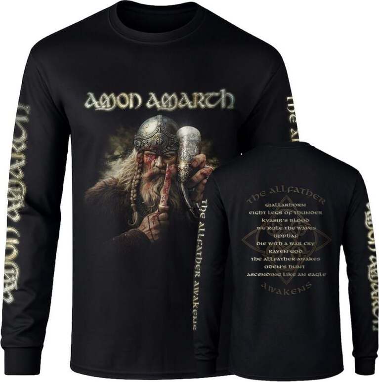Amon Amarth The Allfather Awakens Tričko s dlouhým rukávem černá