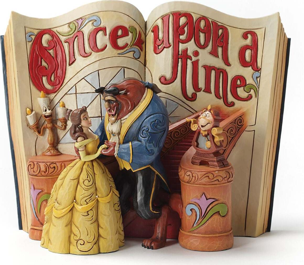 Kráska a zvíře Figúrka Love Endures (Storybook Beauty & The Beast) Socha vícebarevný