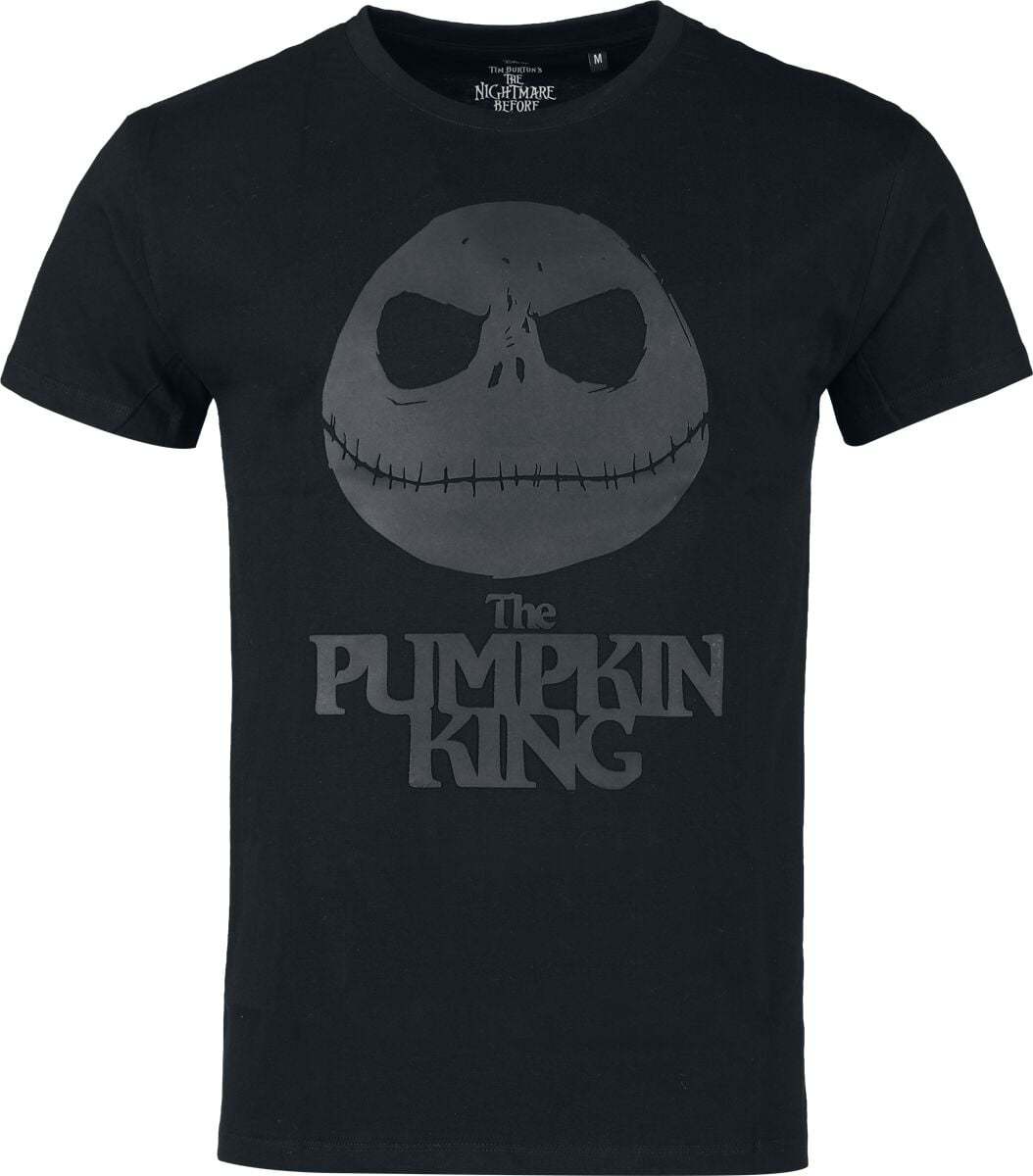 The Nightmare Before Christmas Pumkin King Face 3D Tričko černá