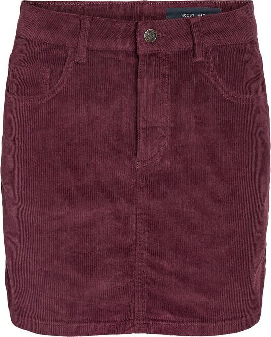 Noisy May NMCORD YOLANDA MW SKIRT NOOS Mini sukně červená