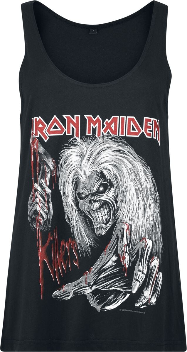 Iron Maiden Ed Kills Again Dámský top černá