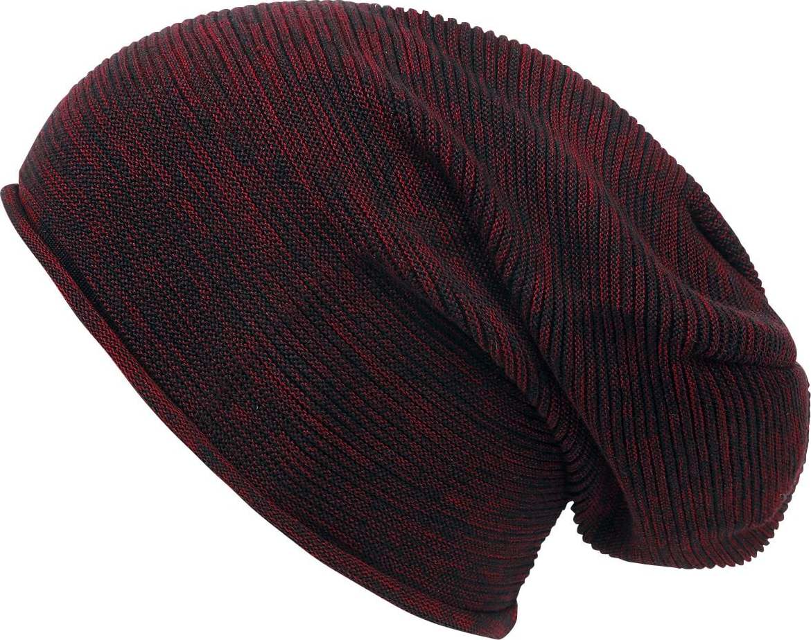 Black Premium by EMP Lehká beanie čepice Beanie čepice cerná/bordová