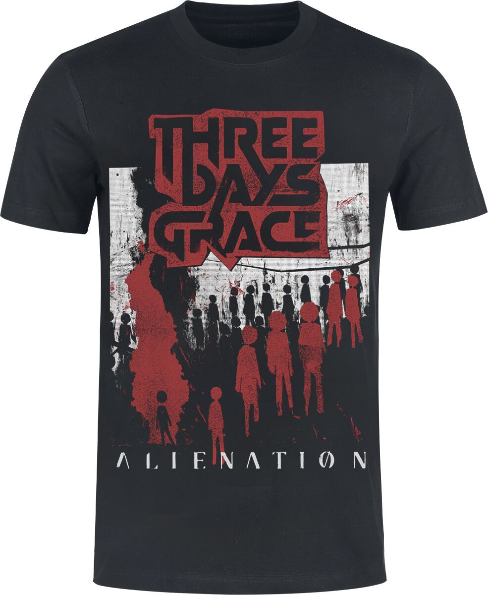 Three Days Grace Alienation Tričko černá