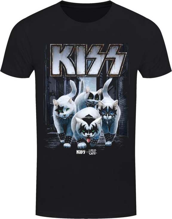 Kiss Horror Cats Creatures Tričko černá