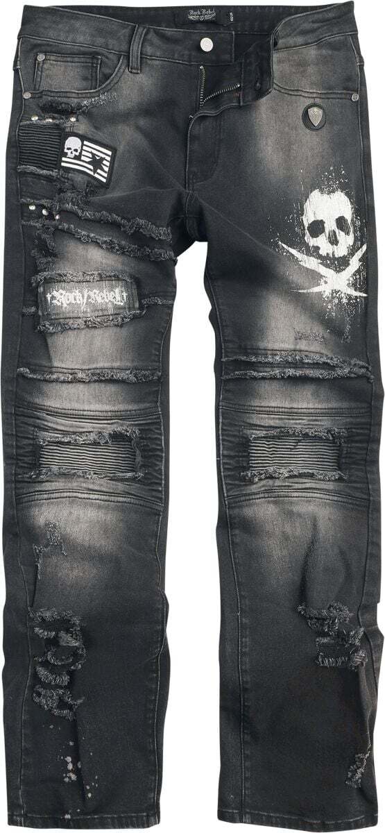 Rock Rebel by EMP Johnny (Boot-Cut) Džíny černá