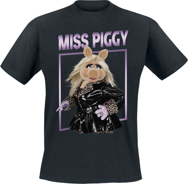 The Muppets Miss Piggy Idol Pose Tričko černá