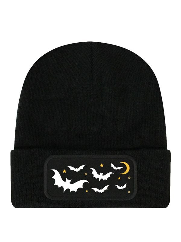 Halloween (Fun) Night Bats Beanie čepice černá