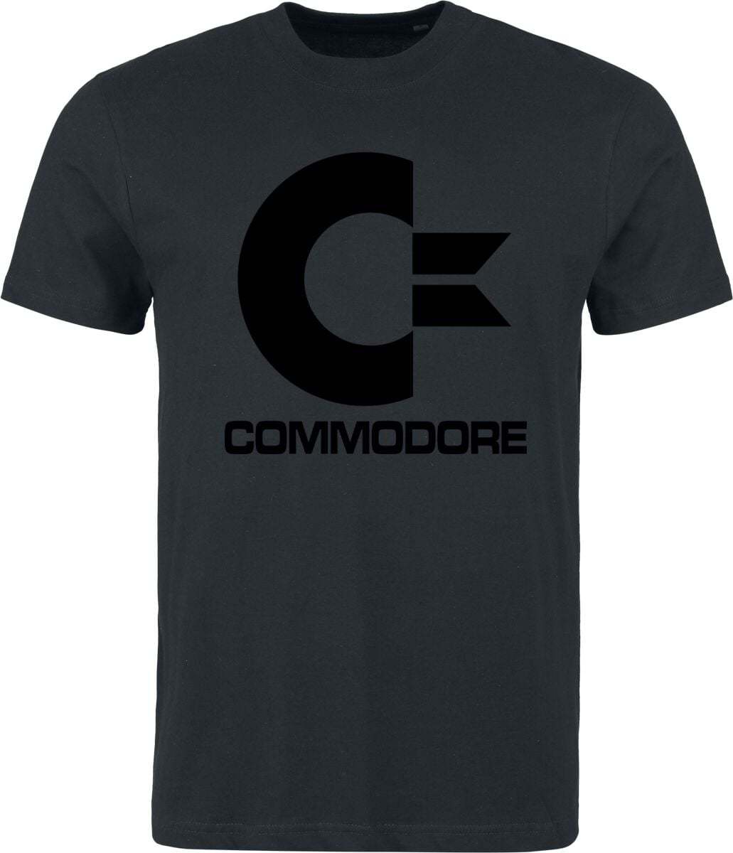 Commodore 64 Commodore Black Logo - Heavyweight Tričko černá