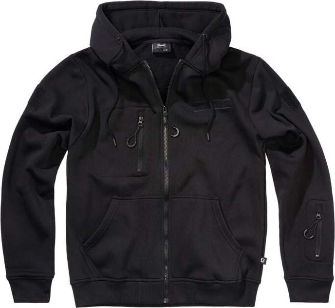 Brandit Bunda Tactical Mikina s kapucí na zip černá