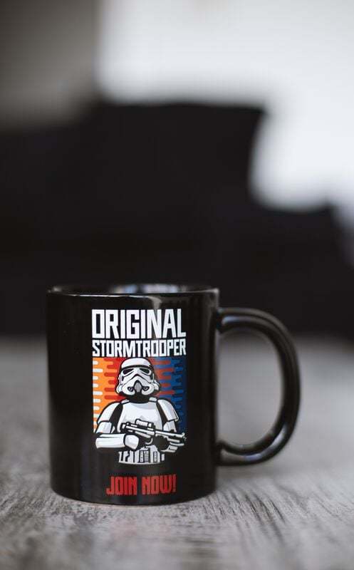 Original Stormtrooper Retro Tasse Join Now Hrnek černá