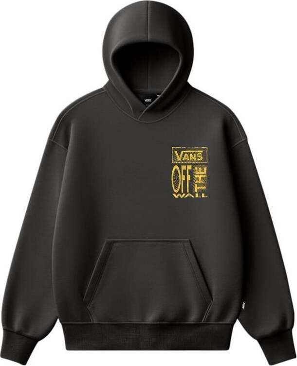 Vans Cut and Paste Pullover Mikina s kapucí černá