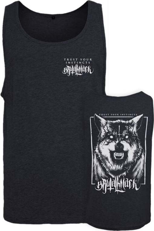 Brutal Knack Žerzejové tílko Instincts Tank top antracitová