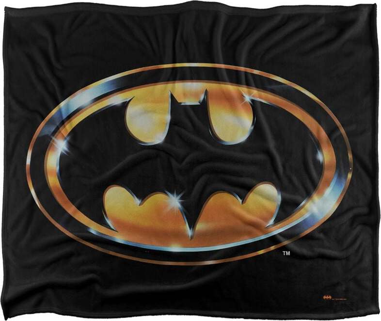 Batman Logo Flísová deka vícebarevný