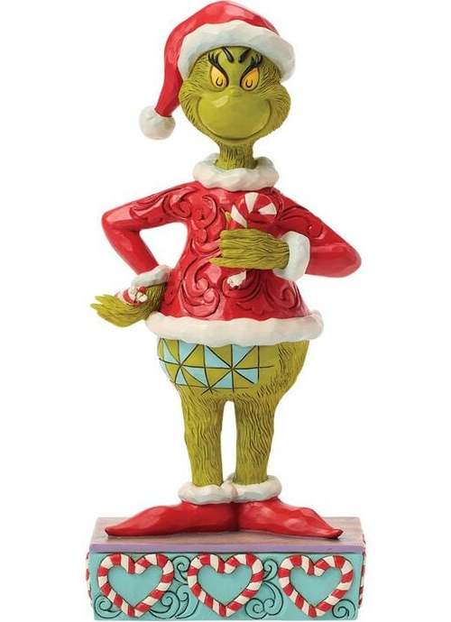 The Grinch Figurka Grinch se zlomenou cukrovou hůlkou od Jima Shore Sberatelská postava vícebarevný