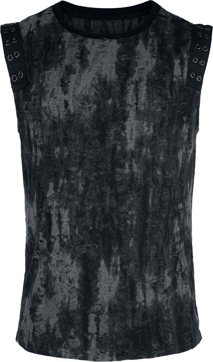 Punk Rave Tílko Goth Daily Tank top cerná/šedá