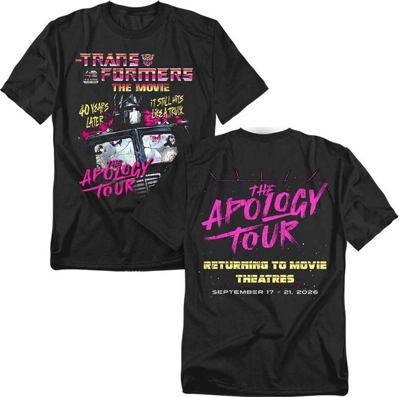 Transformers The Apology Tour Tričko černá