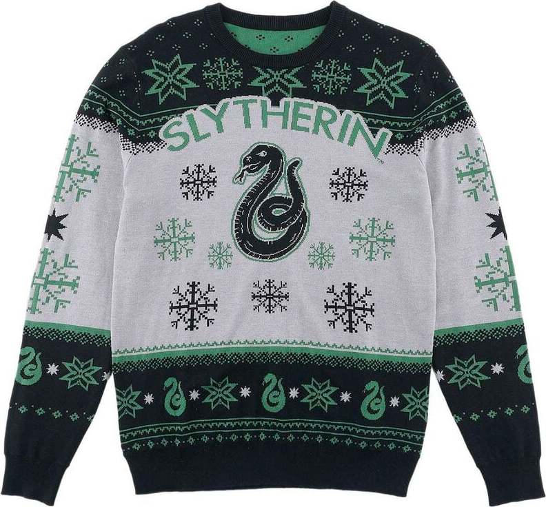 Harry Potter Slytherin Pletený svetr vícebarevný