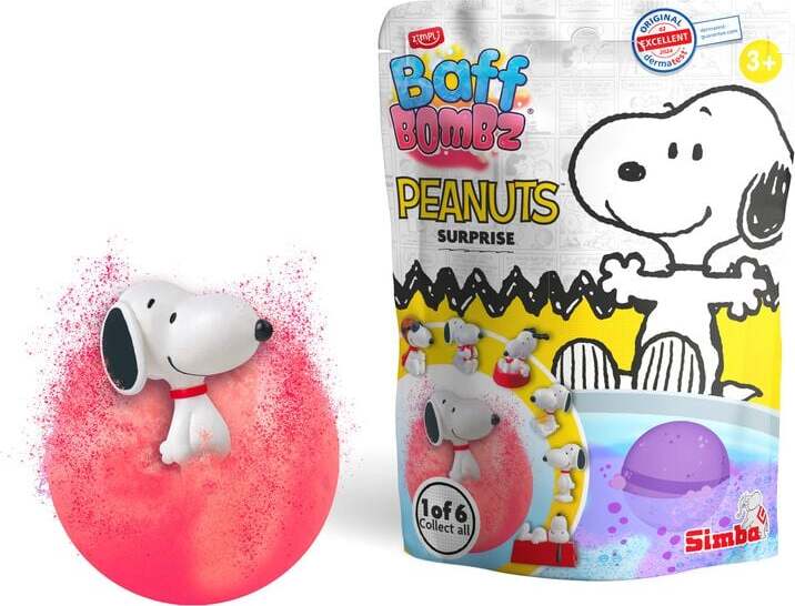 Peanuts Šumivé bomby do koupele Snoopy telová žínka standard