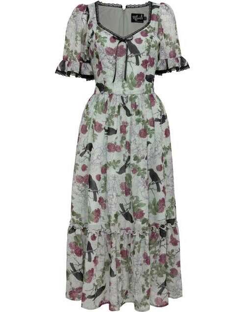Hell Bunny RAVEN DRESS Šaty vícebarevný