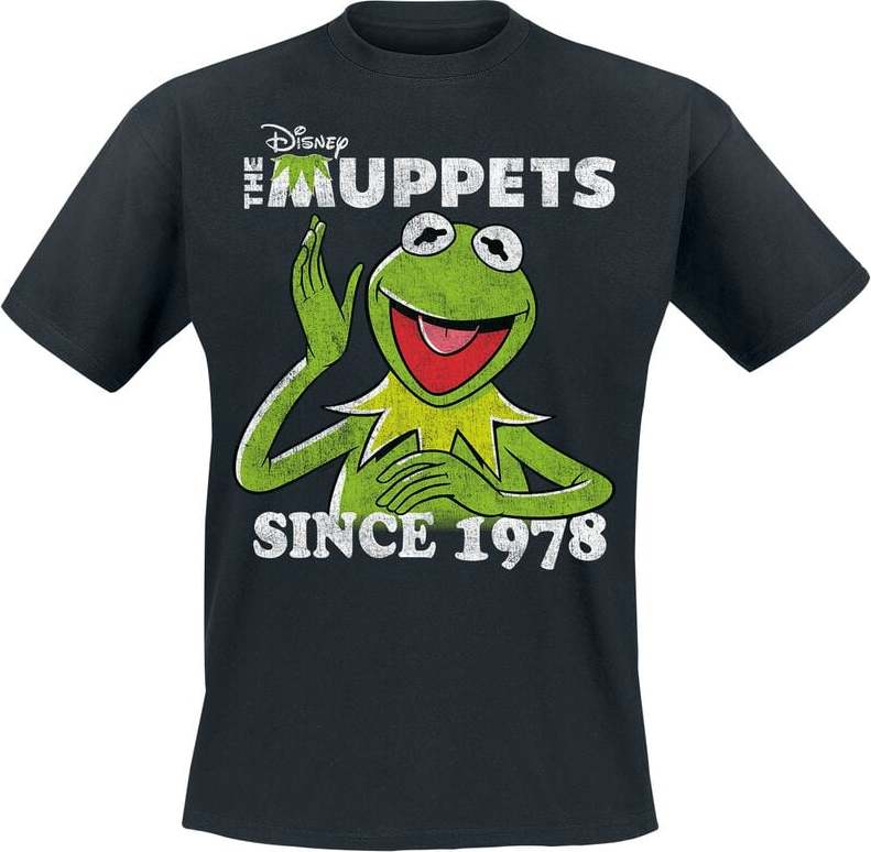 The Muppets Kermit Since 1978 Tričko černá
