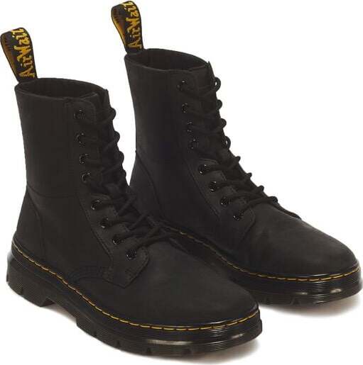 Dr. Martens Kožené boty Combs Black Wyoming boty černá