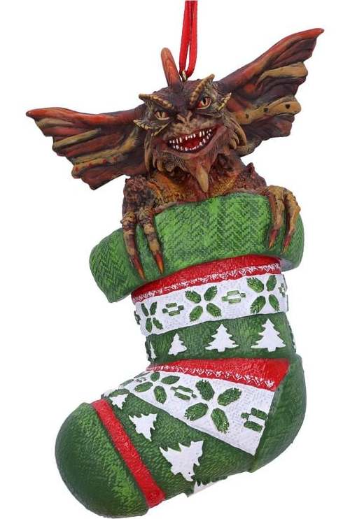 Gremlins Nemesis Now - Mohawk in Stocking - Weihnachtsbaumanhänger Vánocní ozdoba - koule vícebarevný