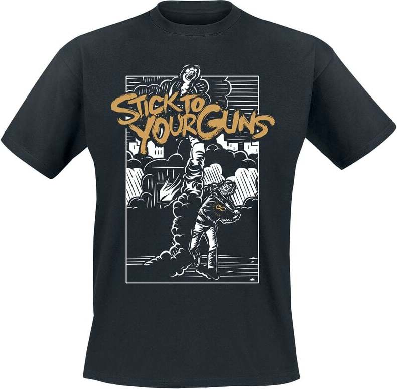 Stick To Your Guns Disobedient Tričko černá