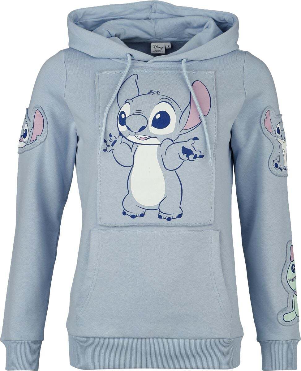 Lilo & Stitch Stitch - Cuty Dámská mikina s kapucí modrá