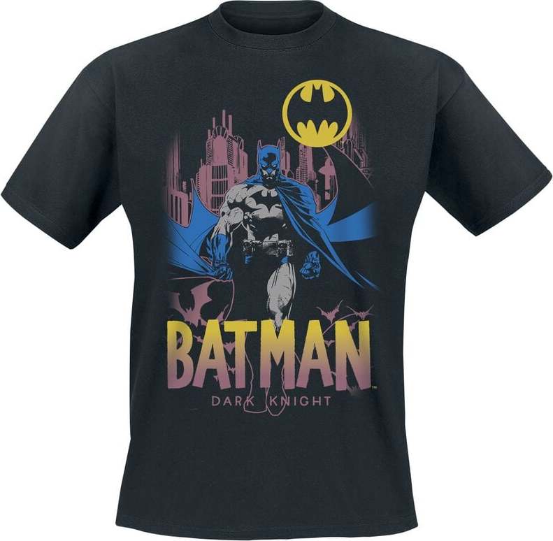 Batman Batman Dark Knight Pink City Tričko černá