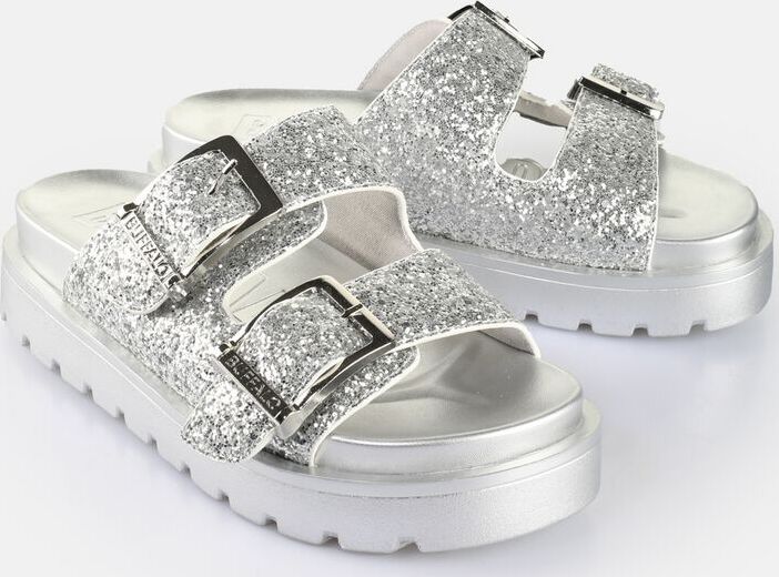 Buffalo RAYA ARI GLAM - SILVER sandály stríbrná