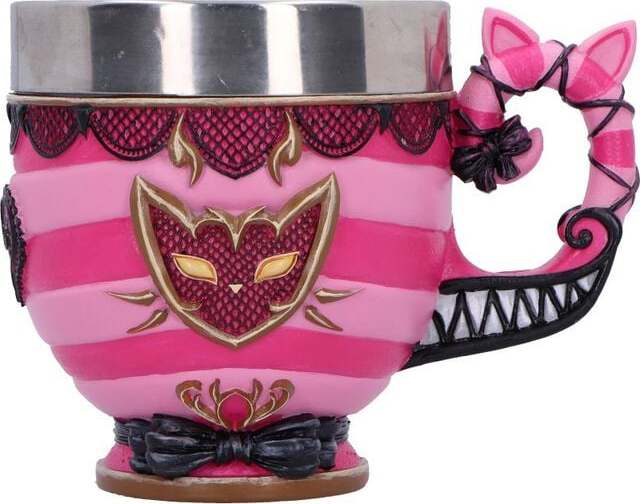 Alice in Wonderland Nemesis Now - Pinkys Up - Cheshire Cat Hrnek vícebarevný