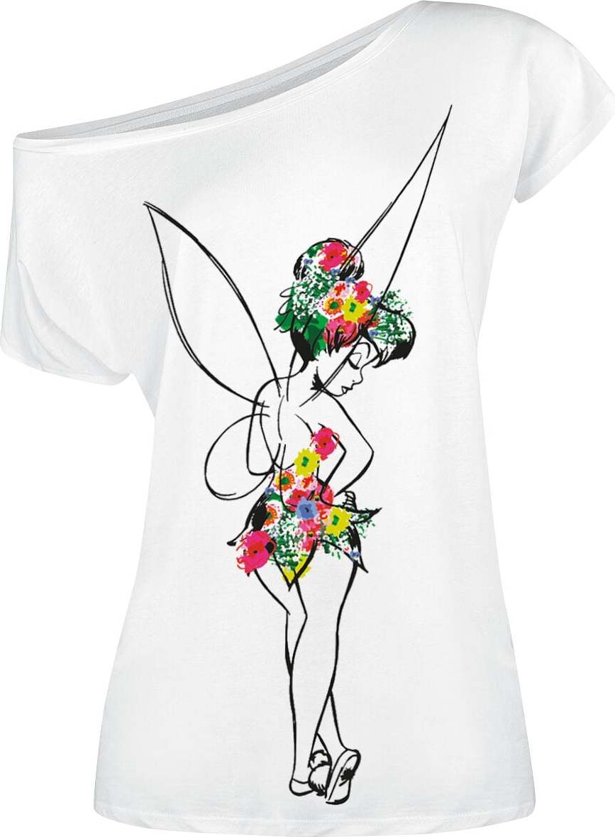 Peter Pan Tinker Bell - Flower Power Dámské tričko bílá