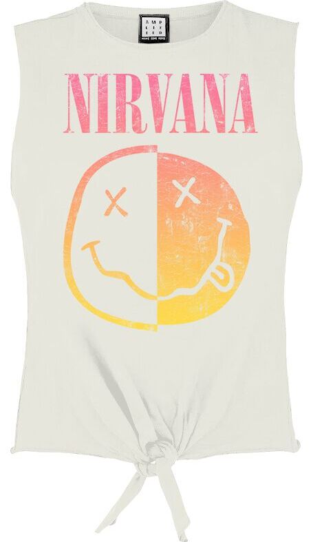 Nirvana Amplified Collection - Gradient Spliced Dámský top bílá