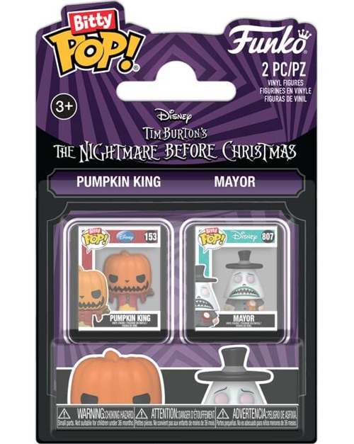 The Nightmare Before Christmas Pumpkin Jack & Mayor (Bitty POP!) Sberatelská postava standard