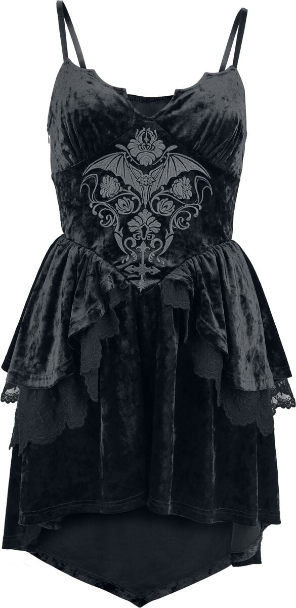 Gothicana by EMP Countess Bathory Šaty černá