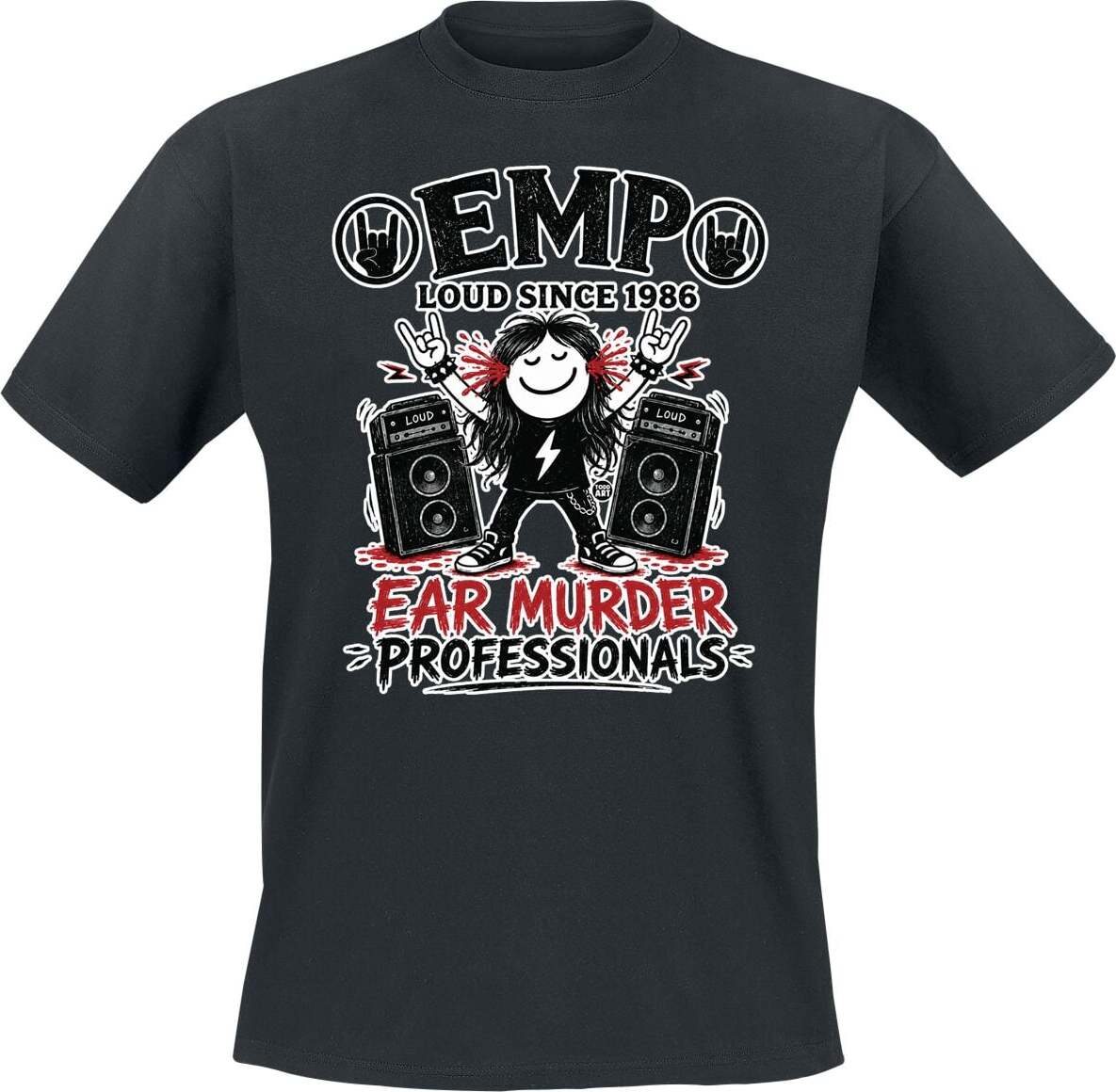 Todd Goldman EMP: Ear Murder Professionals Tričko černá