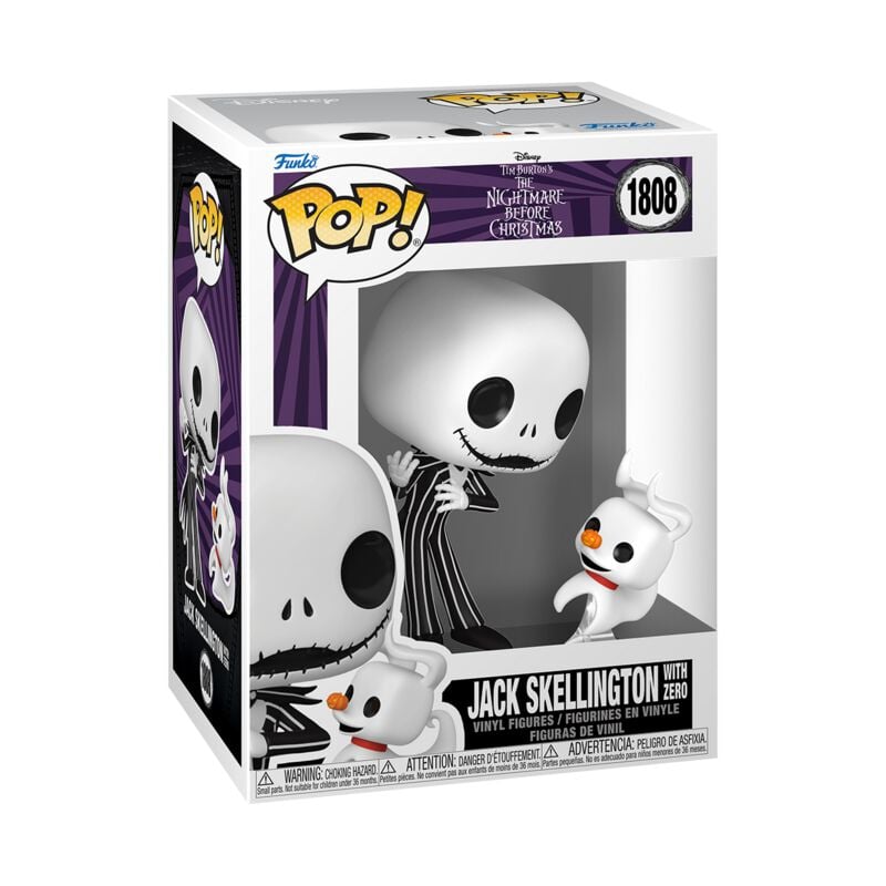 The Nightmare Before Christmas Vinylová figurka č.1808 Jack Skellington with Zero Sberatelská postava standard
