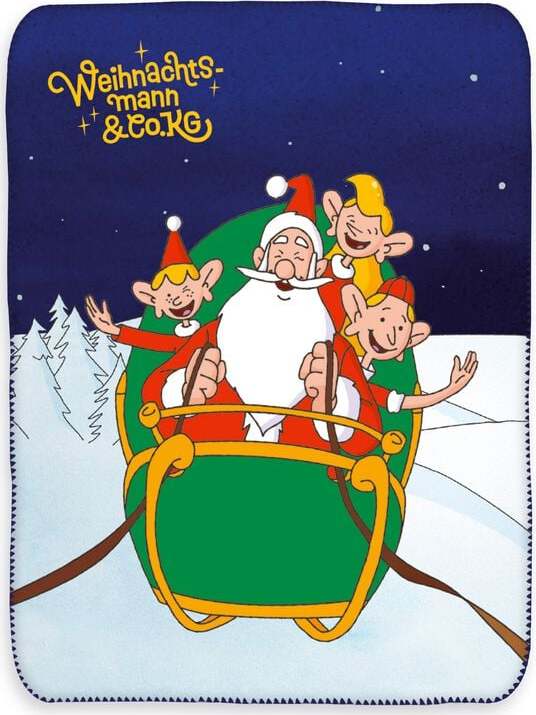 Weihnachtsmann & Co. KG Weihnachtsmann Flísová deka vícebarevný