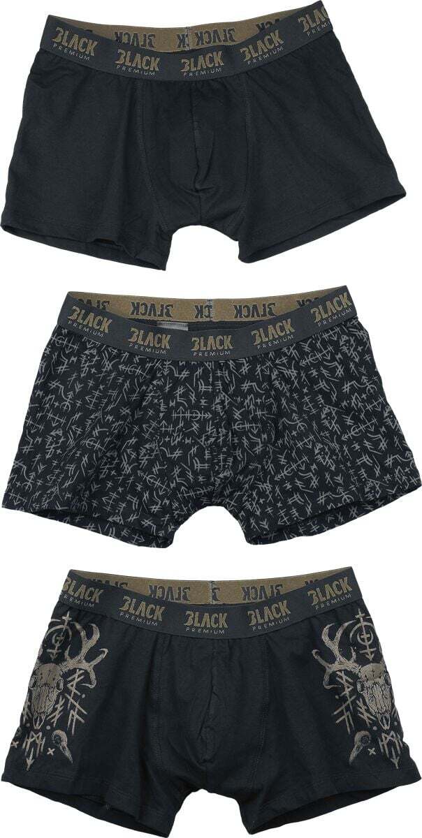 Black Premium by EMP Boxerky Celtic (balení 3 ks) Boxerky černá